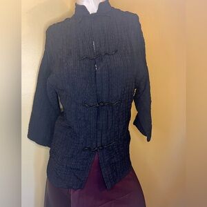 Eileen Fisher Crinkled Asian Style Jacket